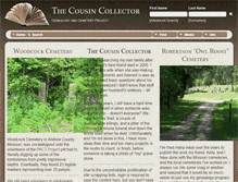 Tablet Screenshot of cousin-collector.com